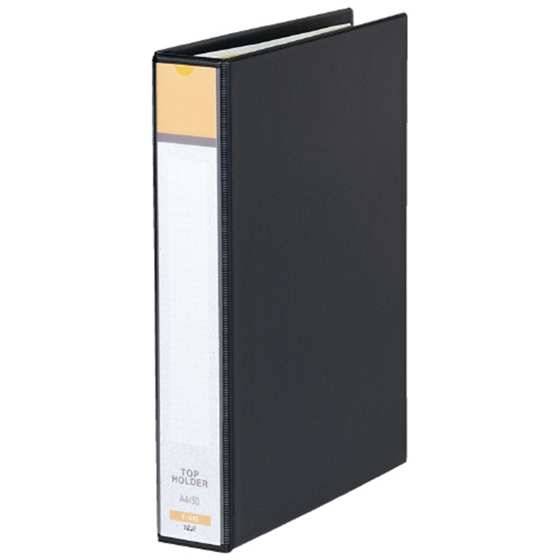 テージー トップホルダー T-445 A4S 50P 黒 1個(ご注文単位1個)【直送品】