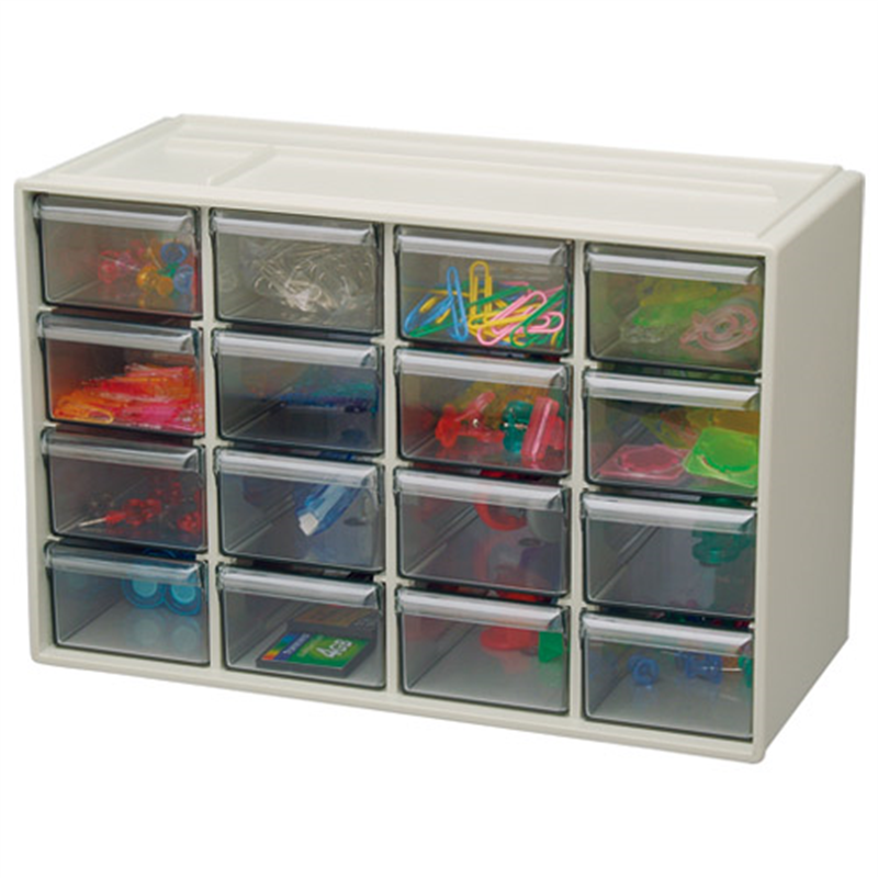 アイリスオーヤマ 小物キャビネット Lグレー4段*4列 KC-30R  1個（ご注文単位1個）【直送品】