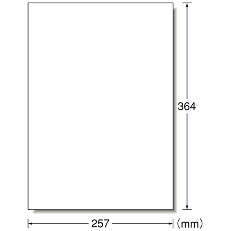 エーワン レーザーラベル 28432 B4 1面 100枚  1個（ご注文単位1個）【直送品】