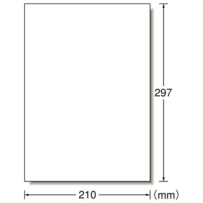 エーワン IJ光沢紙ラベル 28692 A4/全面 50枚  1個（ご注文単位1個）【直送品】