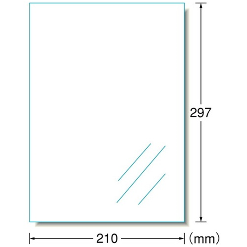 エーワン フィルムラベル 28791 透明光沢 A4 10枚 1個(ご注文単位1個)【直送品】