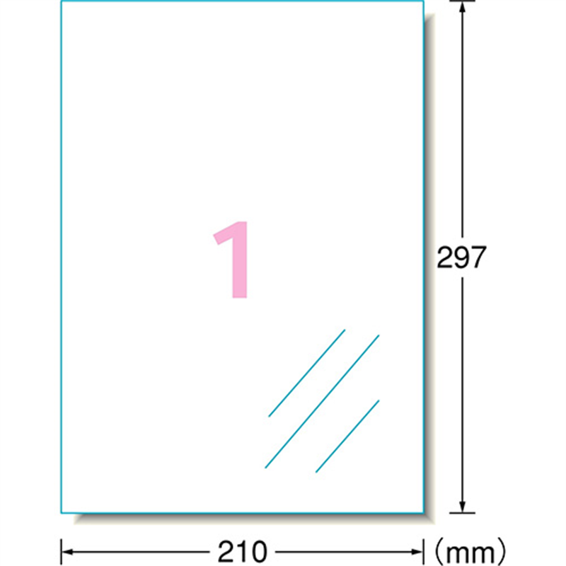 エーワン ラベルシールIJ超耐水光沢透明30601 1面  1個（ご注文単位1個）【直送品】