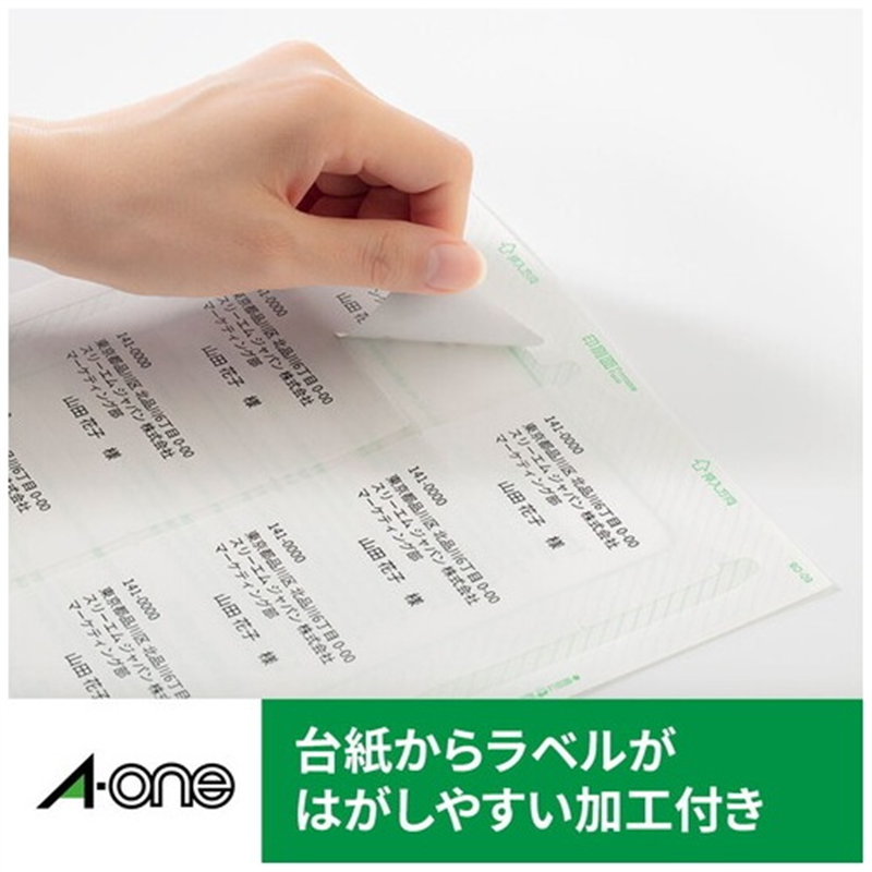エーワン レーザーラベル 65265 A4/65面 20枚  1個（ご注文単位1個）【直送品】