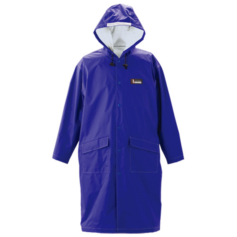 川西工業 防水レインパーカー ブルー  1個（ご注文単位1個）【直送品】