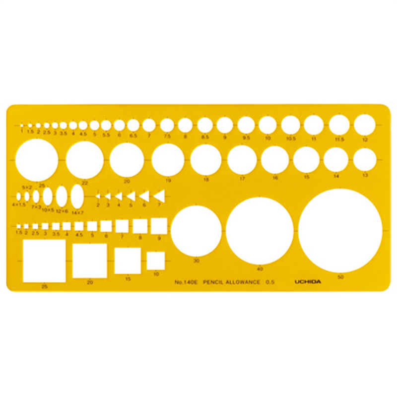 内田洋行 テンプレート建築士受験者用012-0014 1個(ご注文単位1個)【直送品】
