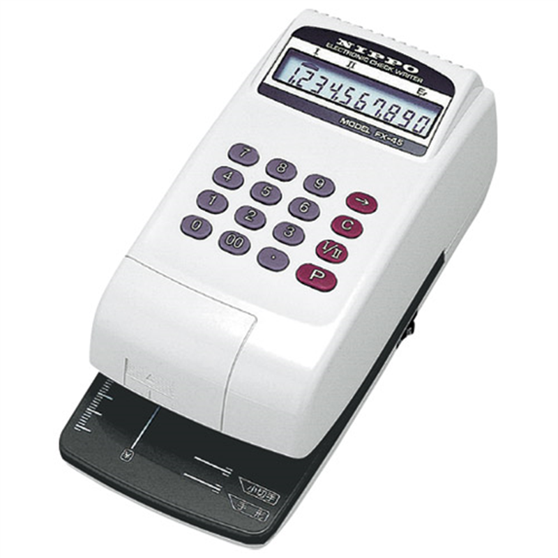 ニッポー 電子チェックライター FX-45 1個(ご注文単位1個)【直送品】