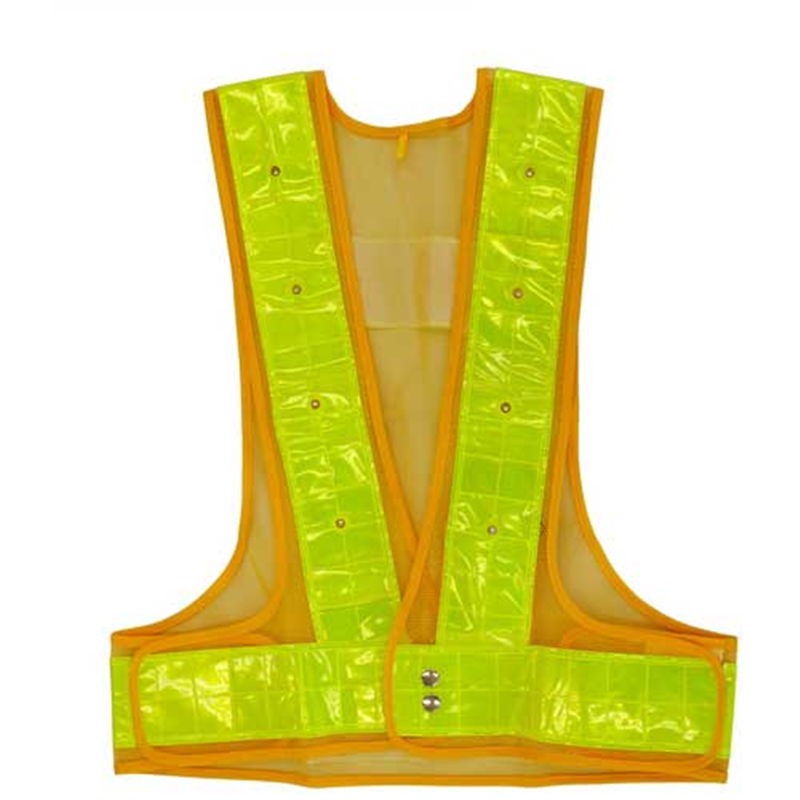 キタムラ産業 フラッシャーベスト 黄メッシュ/黄反射  1個（ご注文単位1個）【直送品】