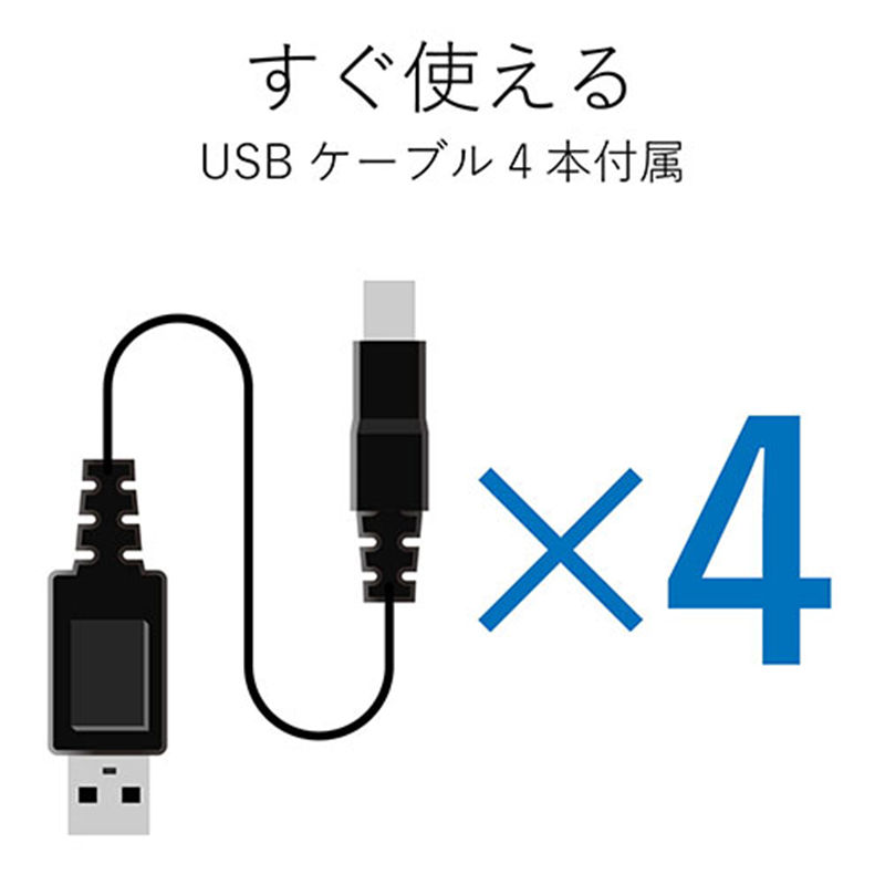 エレコム USB切替器4切替 USS2-W4 1個(ご注文単位1個)【直送品】