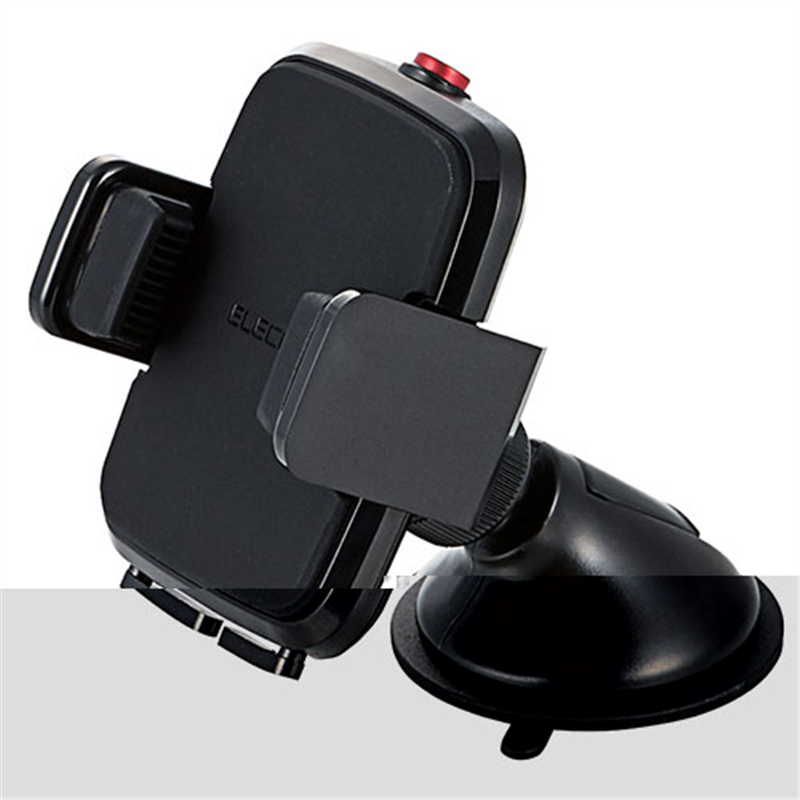 エレコム 車載スマホスタンドP-CARS02BK ブラック  1個（ご注文単位1個）【直送品】