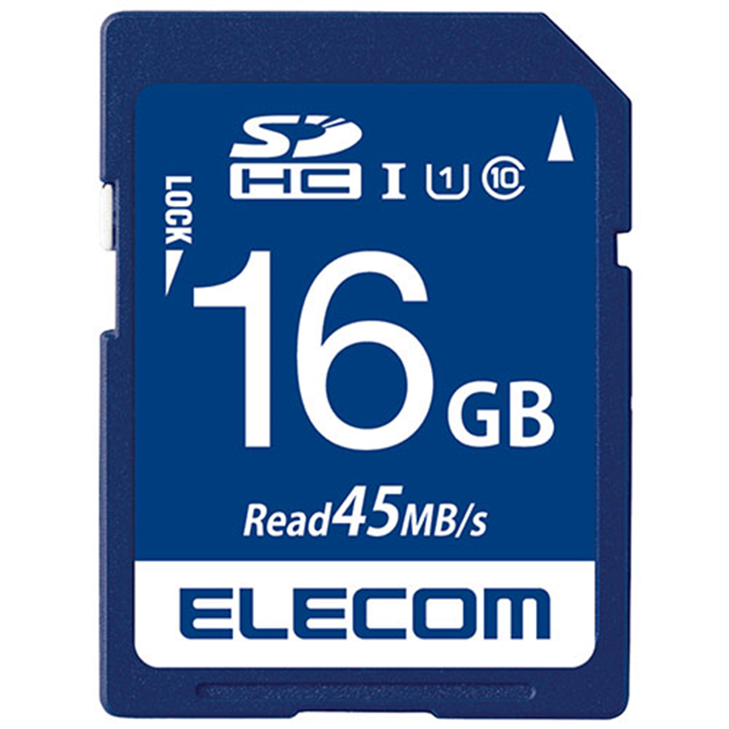 エレコム データ復旧SDHCカードUHS-I U1 16GB  1個（ご注文単位1個）【直送品】