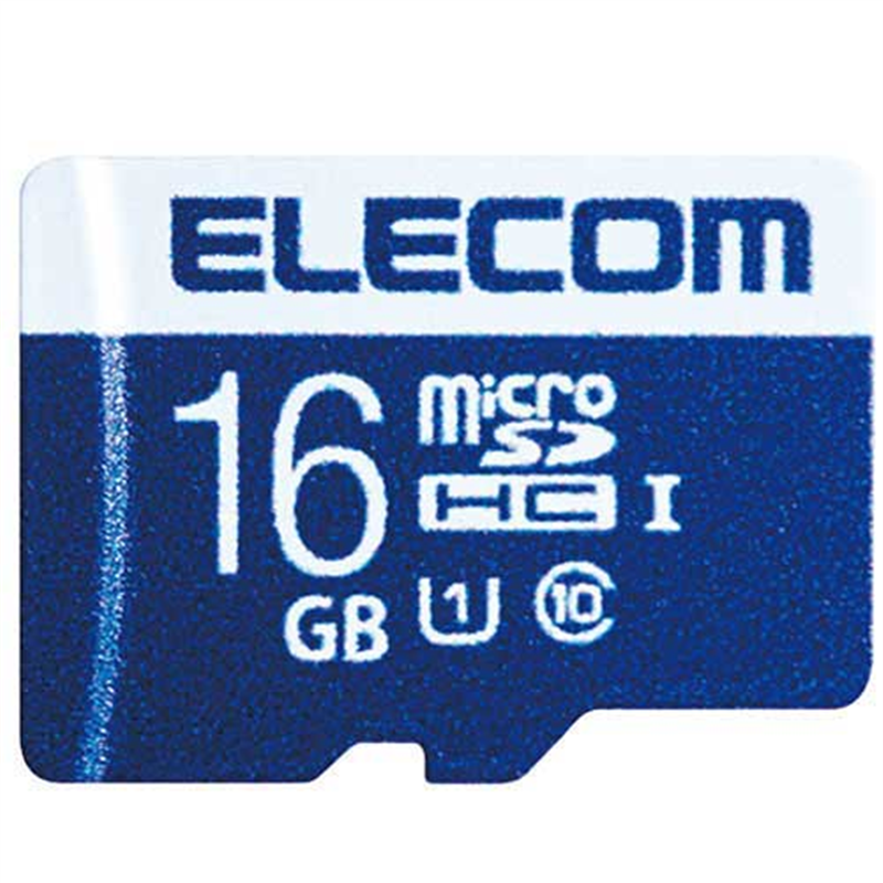 エレコム microSDHCカード 16GB MF-MS016GU11R  1個（ご注文単位1個）【直送品】