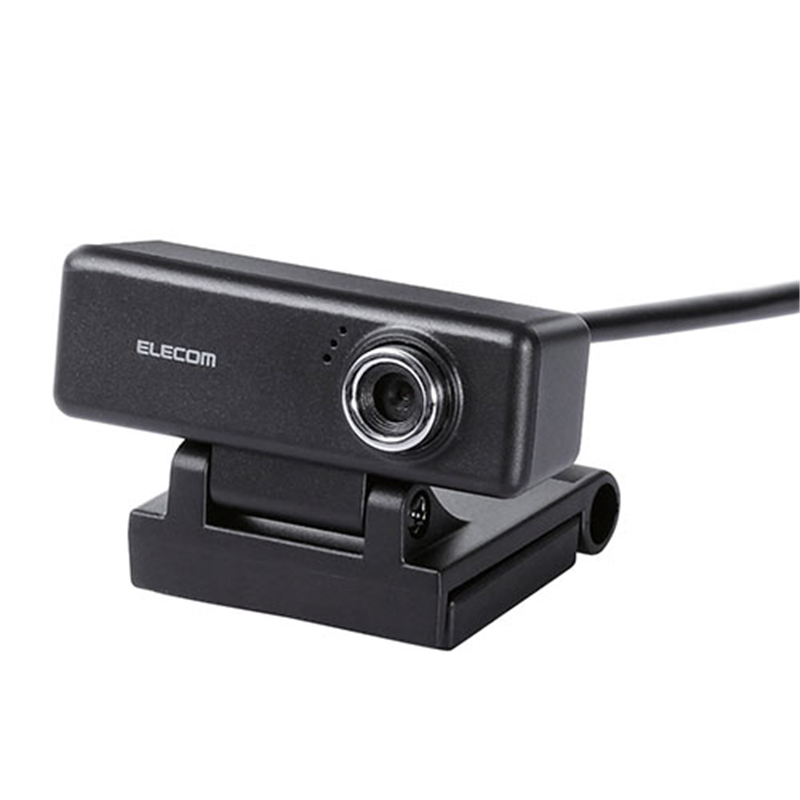 エレコム WEBカメラ 200万画素 UCAM-C520FBBK 1個(ご注文単位1個)【直送品】