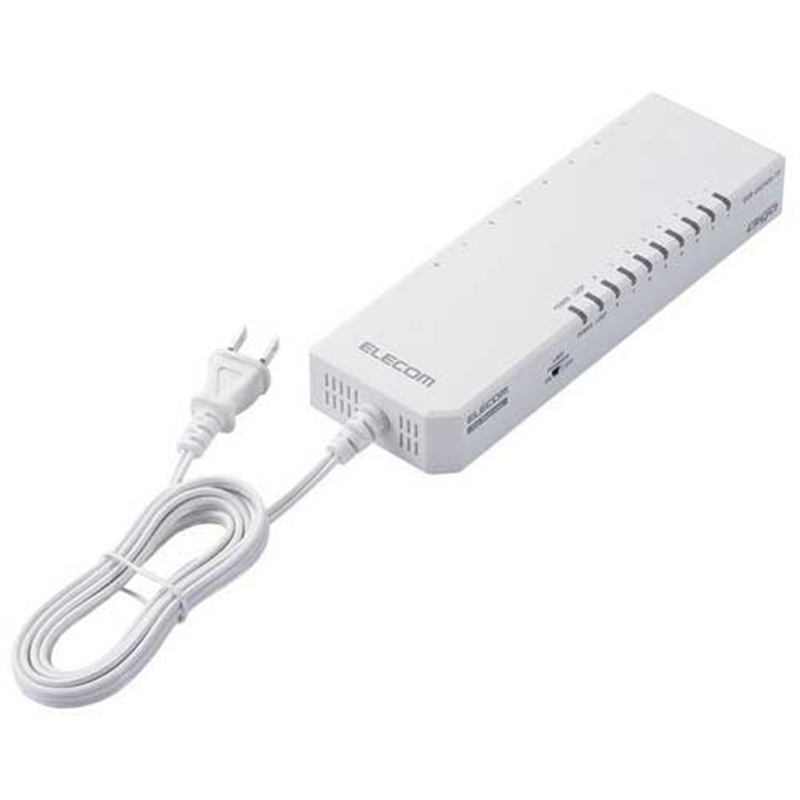 エレコム レイヤー2スイッチ タップ型HUB 8ポート  1個（ご注文単位1個）【直送品】