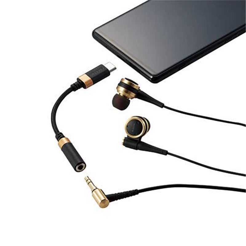 エレコム Lightning-4極変換ケーブルMPA-L35DS01BK  1個（ご注文単位1個）【直送品】