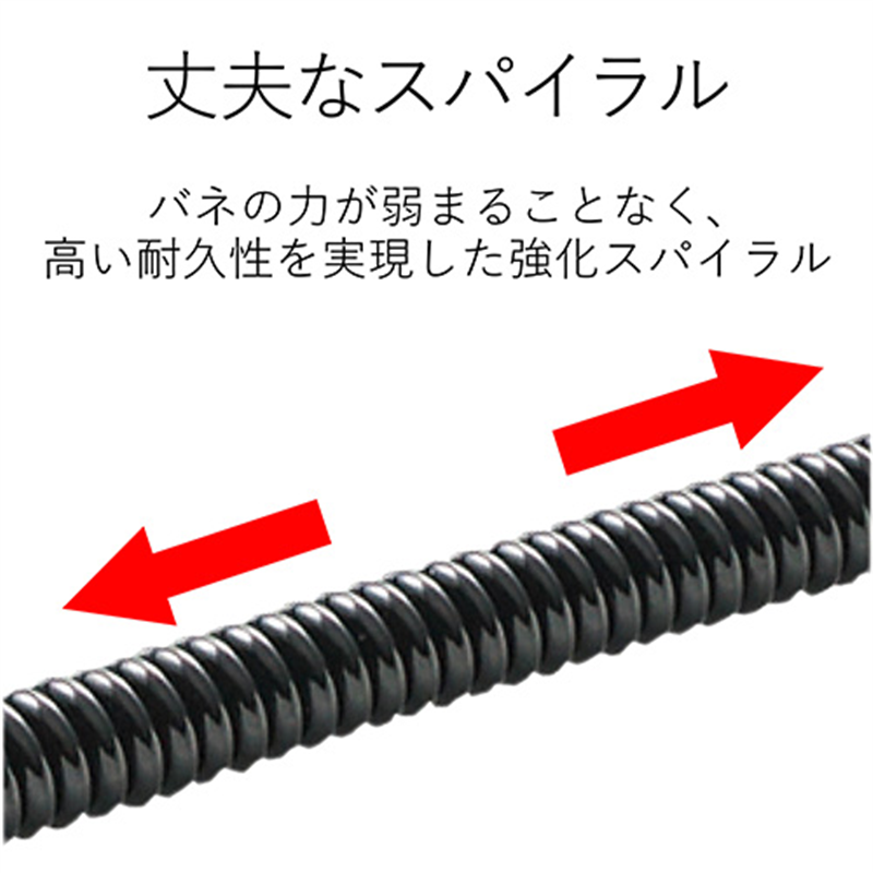 エレコム ストラップ クリップ70cm P-STCP70BK 1個(ご注文単位1個)【直送品】