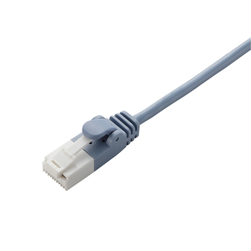 エレコム LANケーブルスリムCat6 1mLD-GPST/BU10  1個（ご注文単位1個）【直送品】