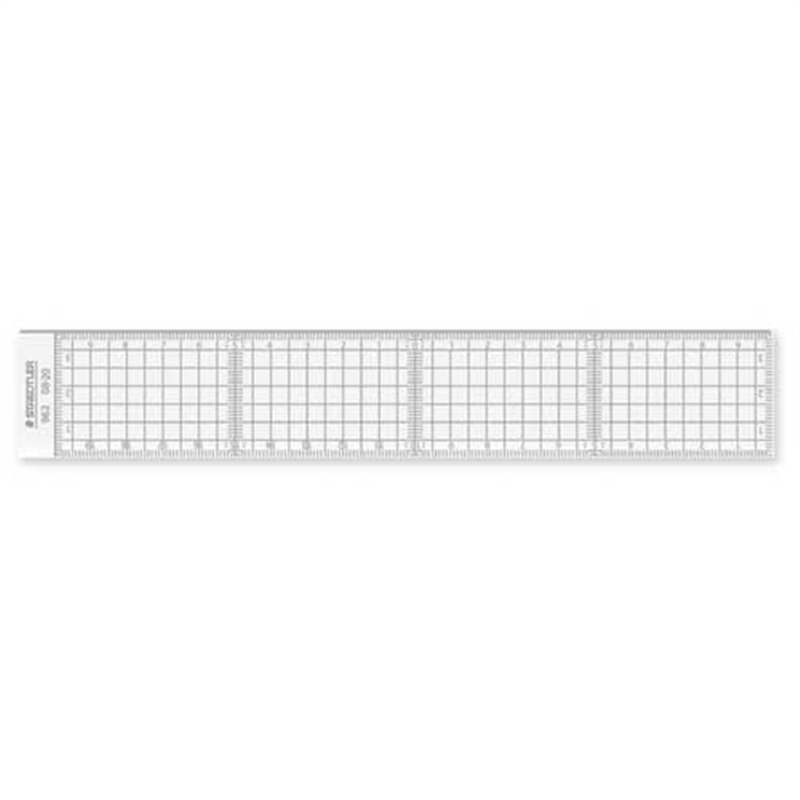 ステッドラー カッティング方眼定規 962 08-20 20cm  1個（ご注文単位1個）【直送品】