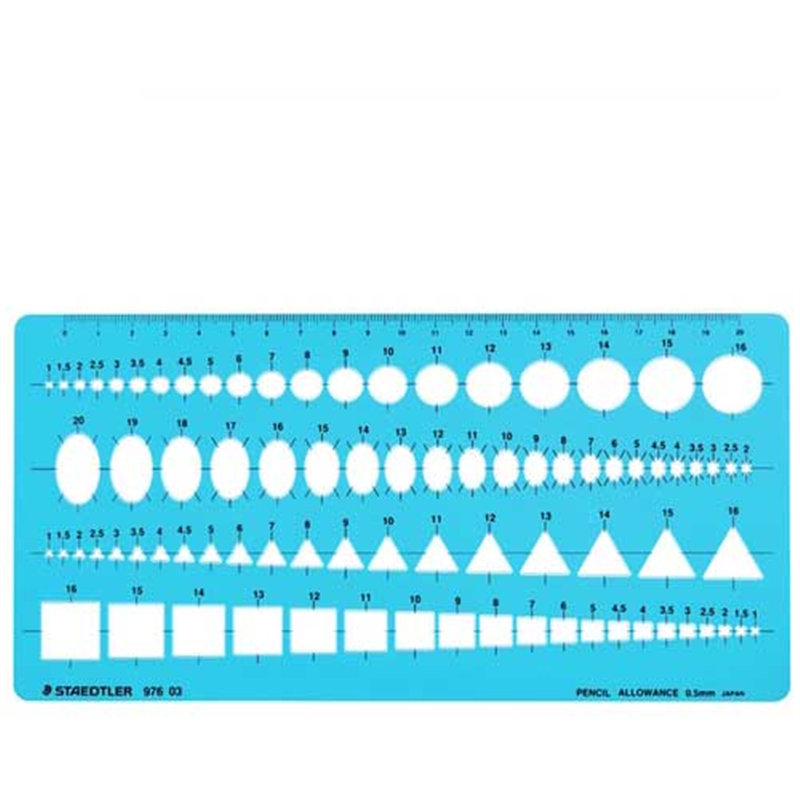 ステッドラー テンプレート 976 03 組合せ 1個(ご注文単位1個)【直送品】