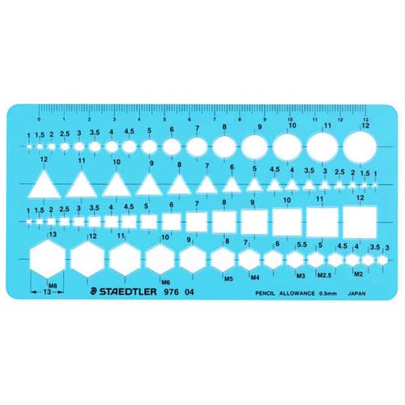 ステッドラー テンプレート 976 04 組合せ 1個(ご注文単位1個)【直送品】