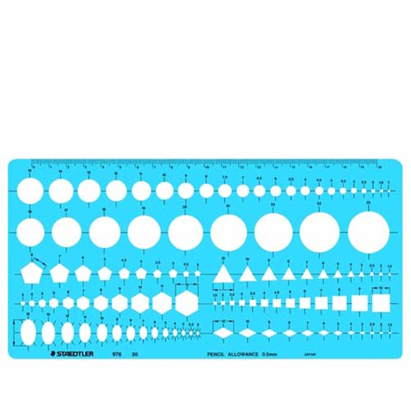 ステッドラー テンプレート 976 20 組合せ定規 1個(ご注文単位1個)【直送品】