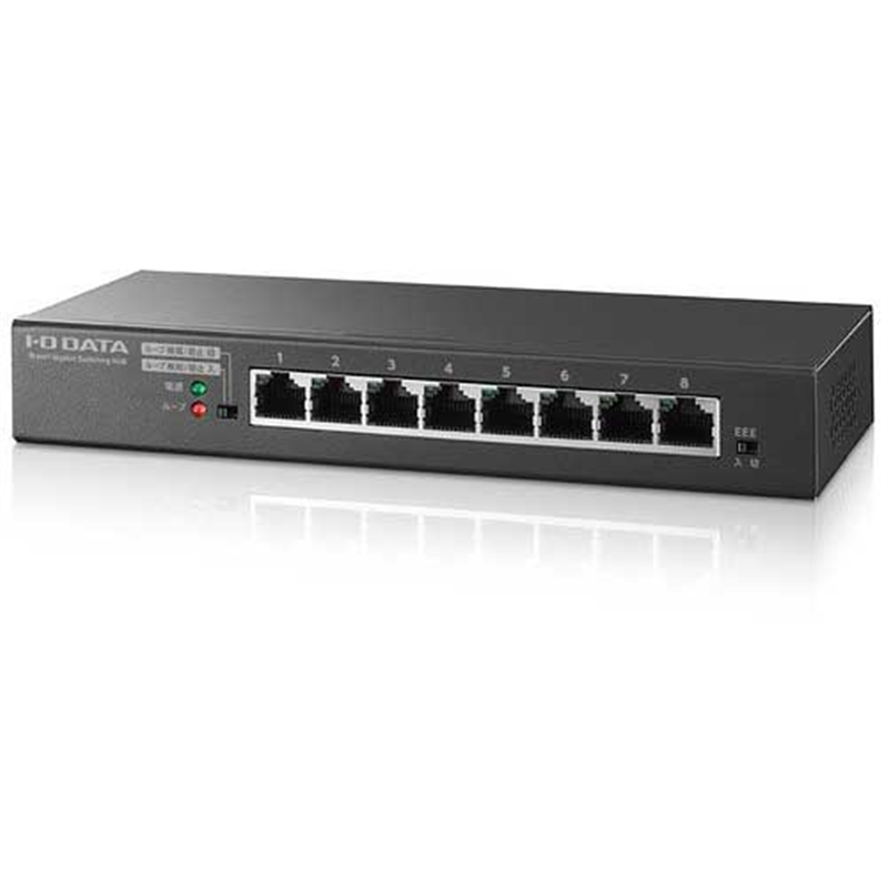 I.Oデータ機器 L2スイッチングハブ 8ポート ETG-ESH08LM  1個（ご注文単位1個）【直送品】
