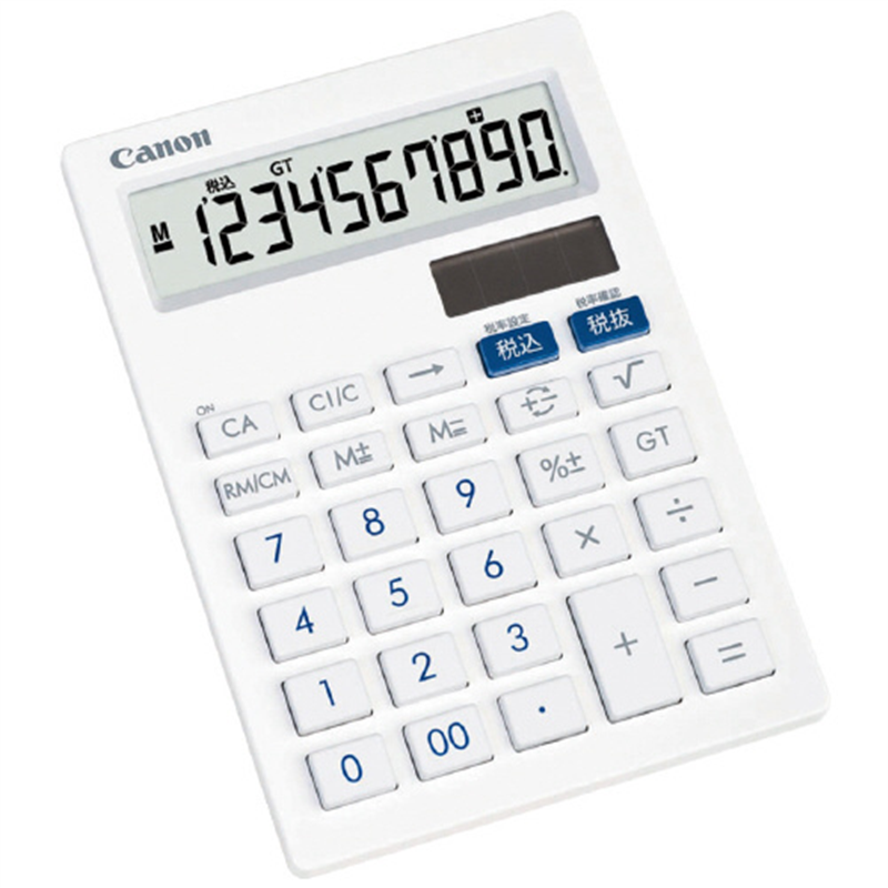 キヤノン 抗菌卓上電卓 LS-101T  1個（ご注文単位1個）【直送品】