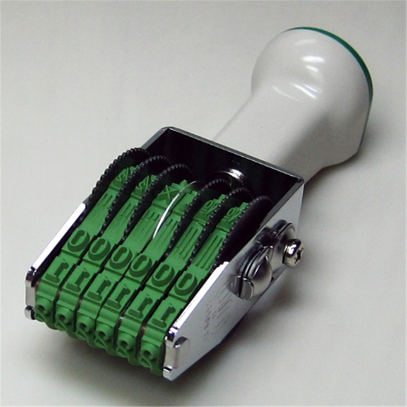 サンビー 回転印 欧文4号6連 TK046 明朝体  1個（ご注文単位1個）【直送品】