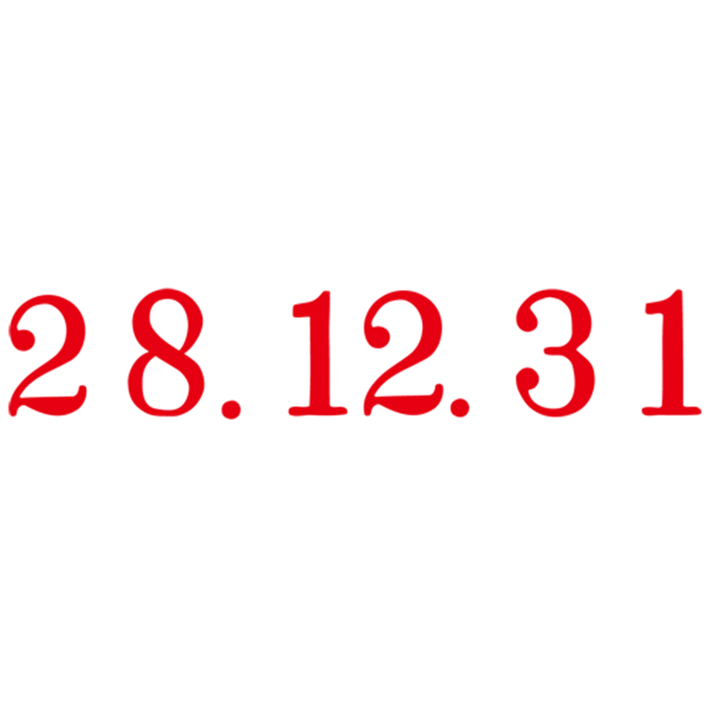 サンビー 回転印 欧文日付3号 TKA-D03 明朝体 1個(ご注文単位1個)【直送品】
