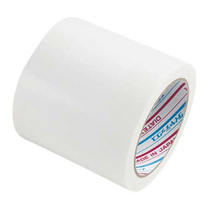 ダイヤテックス 仮設コード固定用テープ 白 100mmX20m  1個（ご注文単位1個）【直送品】