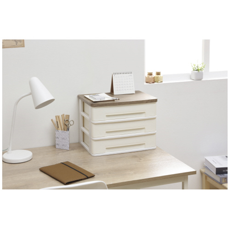 アイリスオーヤマ WTデスクチェストW430RFブラウン 1個(ご注文単位1個)【直送品】