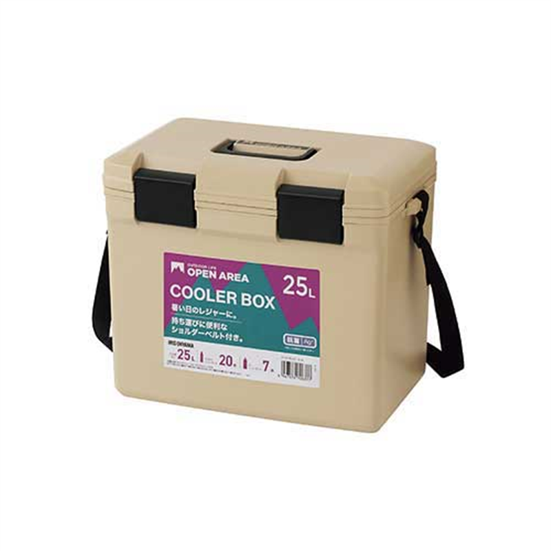 アイリスオーヤマ クーラーボックス CL-25 ベージュ  1個（ご注文単位1個）【直送品】