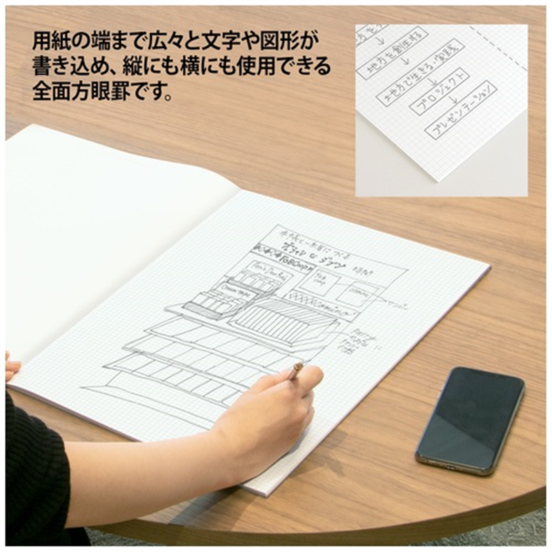 オキナ プロジェクトペーパーA3 5mm方眼 PPA35S 1個(ご注文単位1個)【直送品】