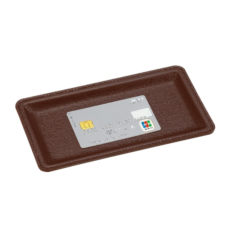 オープン工業 レザー調カルトン KN-62 茶  1個（ご注文単位1個）【直送品】