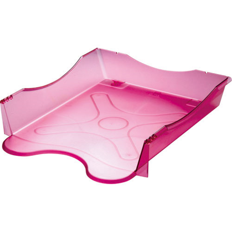 ソニック △メガタフトレー クリア桃 DA-2658-CP 1個(ご注文単位1個)【直送品】