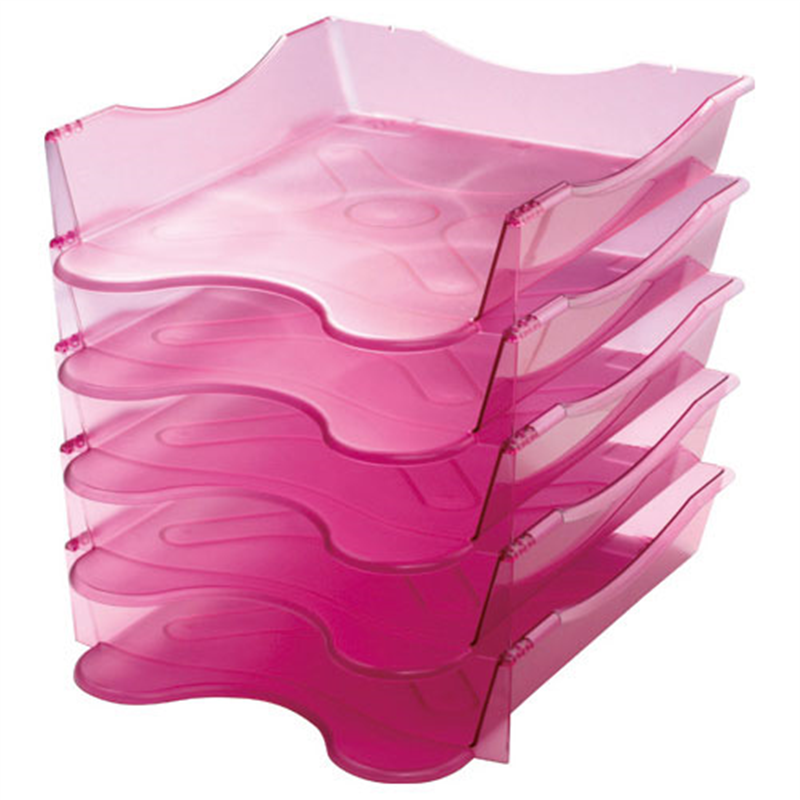 ソニック △メガタフトレー クリア桃 DA-2658-CP 1個(ご注文単位1個)【直送品】