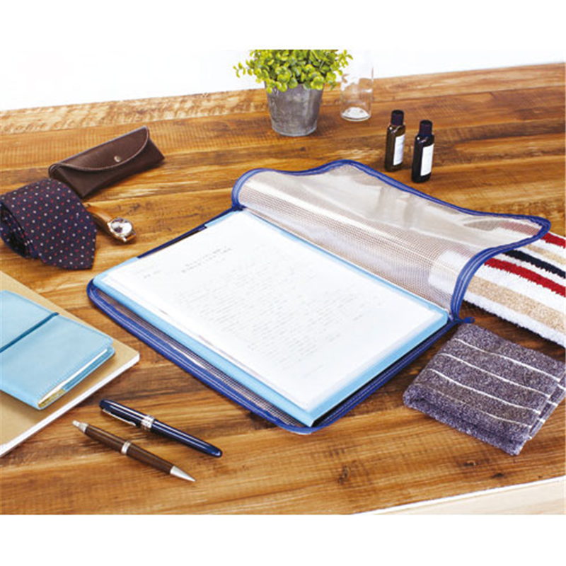 ソニック メッシュケースA4がばっと180°開く ブルー 1個(ご注文単位1個)【直送品】