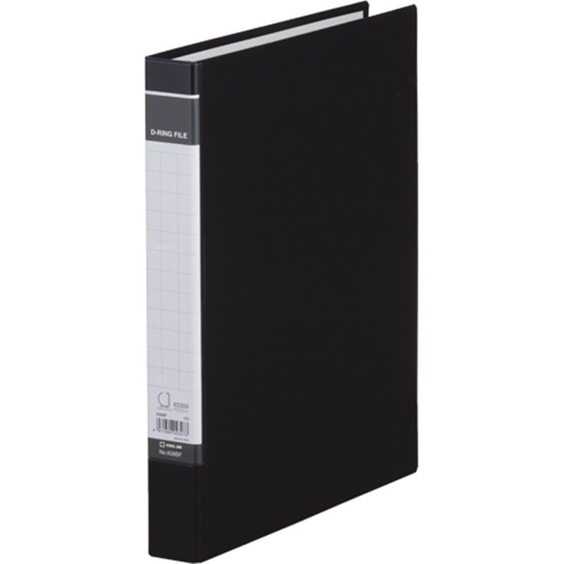 キングジム DリングファイルBF 608BF A4S 黒  1個（ご注文単位1個）【直送品】