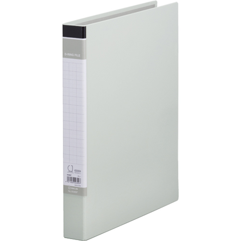 キングジム DリングファイルBF 608BF A4S 灰  1個（ご注文単位1個）【直送品】
