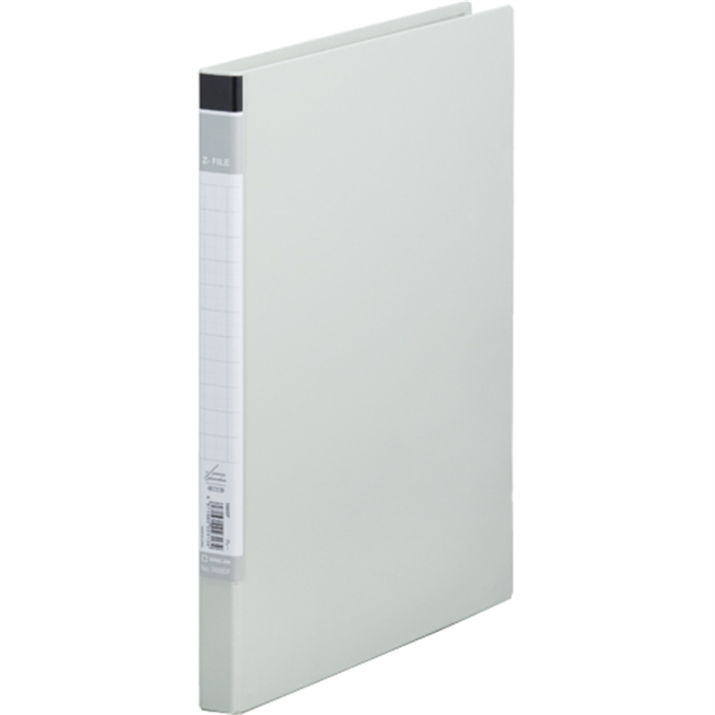 キングジム 貼り表紙ZファイルBF 568BF A4S グレー  1個（ご注文単位1個）【直送品】