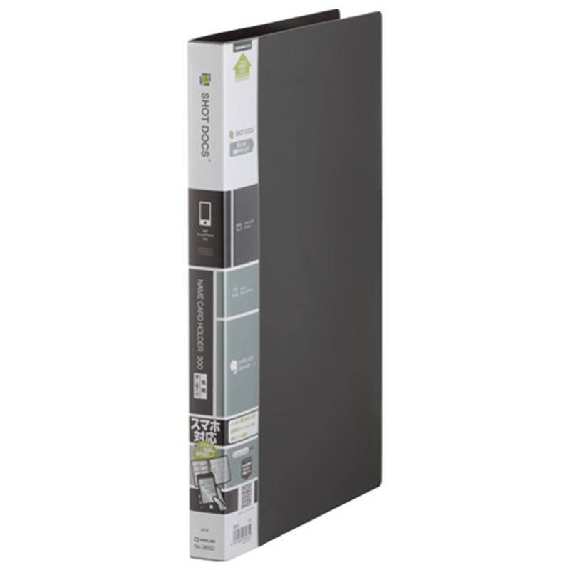 キングジム SHOTDOCS名刺ホルダー差替式 36SD-BK  1個（ご注文単位1個）【直送品】