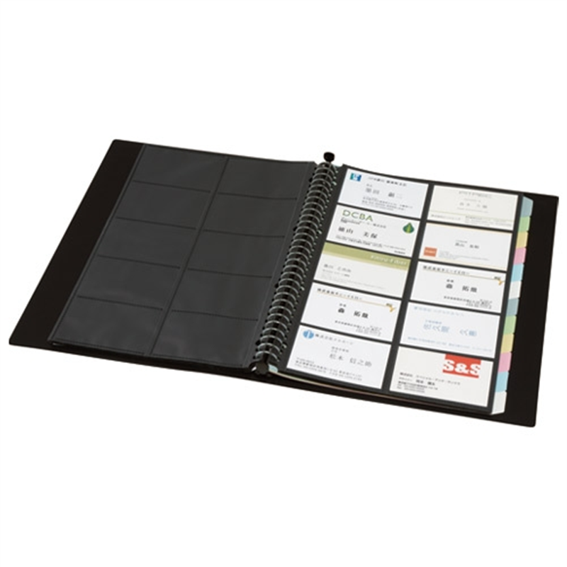 キングジム SHOTDOCS名刺ホルダー差替式 36SDW-B 1個(ご注文単位1個)【直送品】