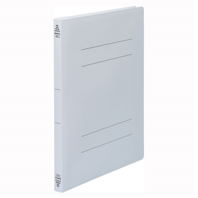 キングジム フラットFクイックインPPグレー 4432GX-GY  1個（ご注文単位1個）【直送品】