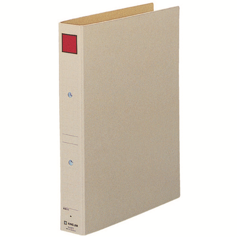 キングジム 保存ファイル 4373-R A4S 30mm 灰/赤  1個（ご注文単位1個）【直送品】