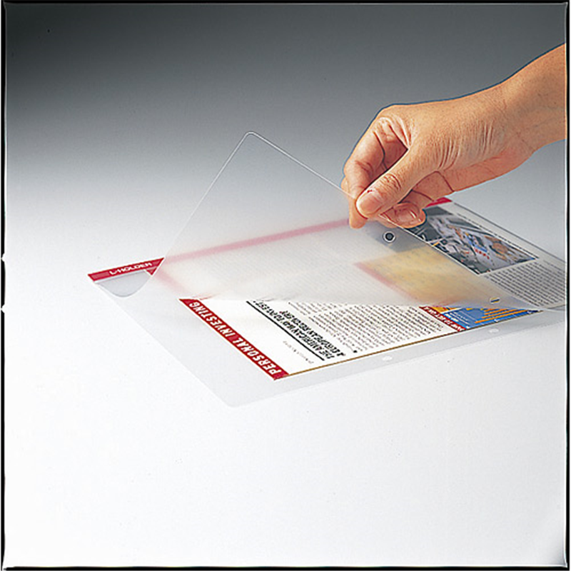 キングジム クリアーホルダー Lホルダー730 A4S 青  1個（ご注文単位1個）【直送品】