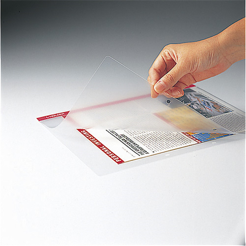 キングジム クリアーホルダー Lホルダー730 A4S 赤 1個(ご注文単位1個)【直送品】