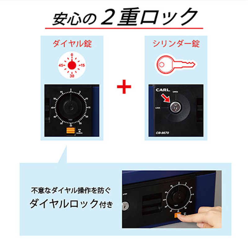 カール事務器 キャッシュボックス CB-8570-B ブルー A5 1個(ご注文単位1個)【直送品】
