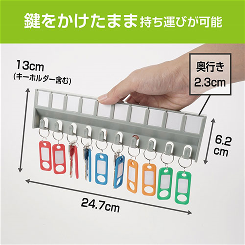 カール事務器 キーハンガー 鍵吊数10個 CKH-10 1箱(ご注文単位1箱)【直送品】