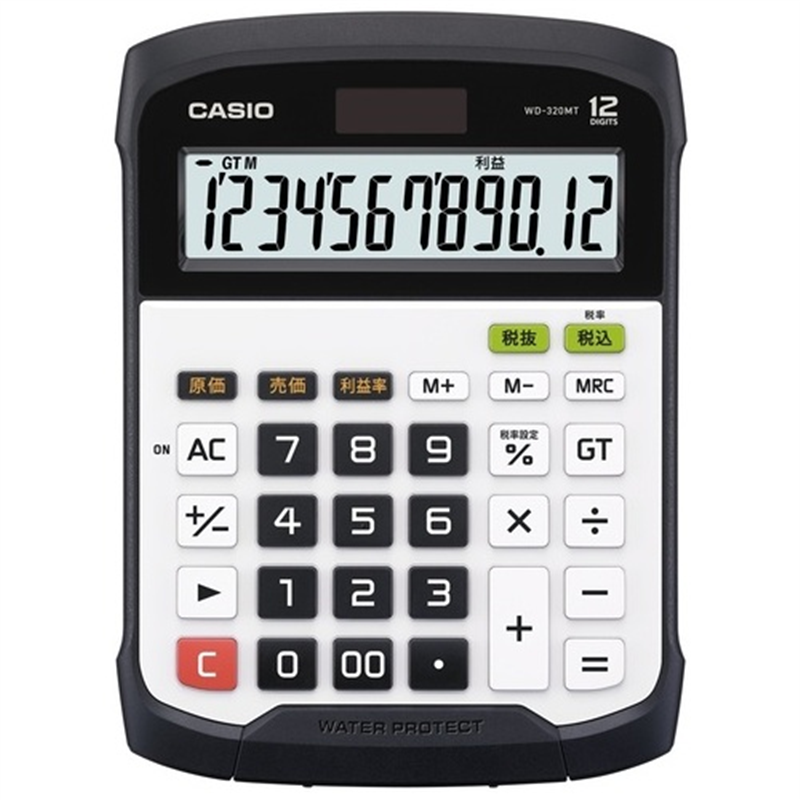 カシオ計算機 防水防塵電卓 WD-320MT-N 1個(ご注文単位1個)【直送品】