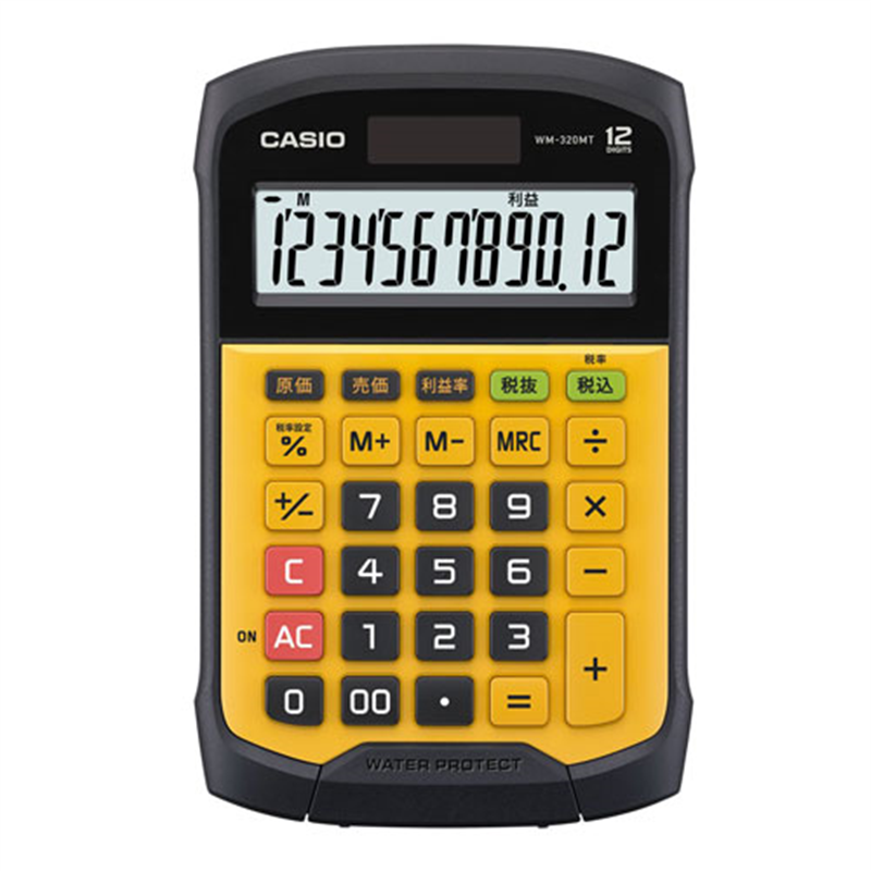 カシオ計算機 防水防塵電卓 WM-320MT-N  1個（ご注文単位1個）【直送品】