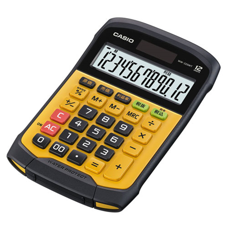 カシオ計算機 防水防塵電卓 WM-320MT-N  1個（ご注文単位1個）【直送品】